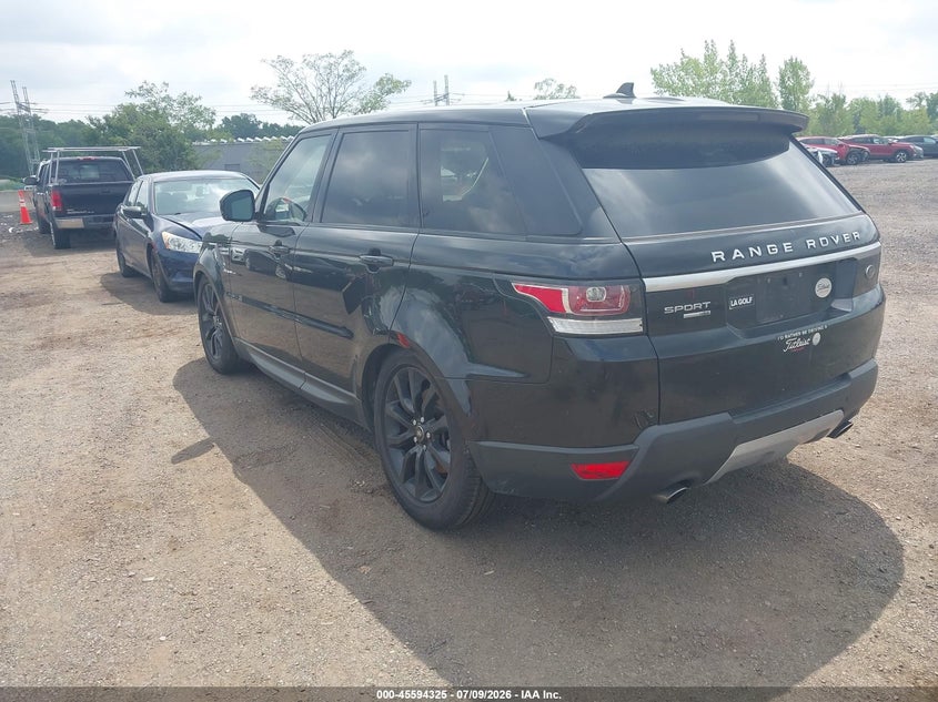 2016 Land rover Range rover sport VIN SALWR2VF2GA638532 IAAI salvage auction — NORMAL WEAR, Clear (Connecticut), sold $2,050 on 2026-07-28 (photo 3)