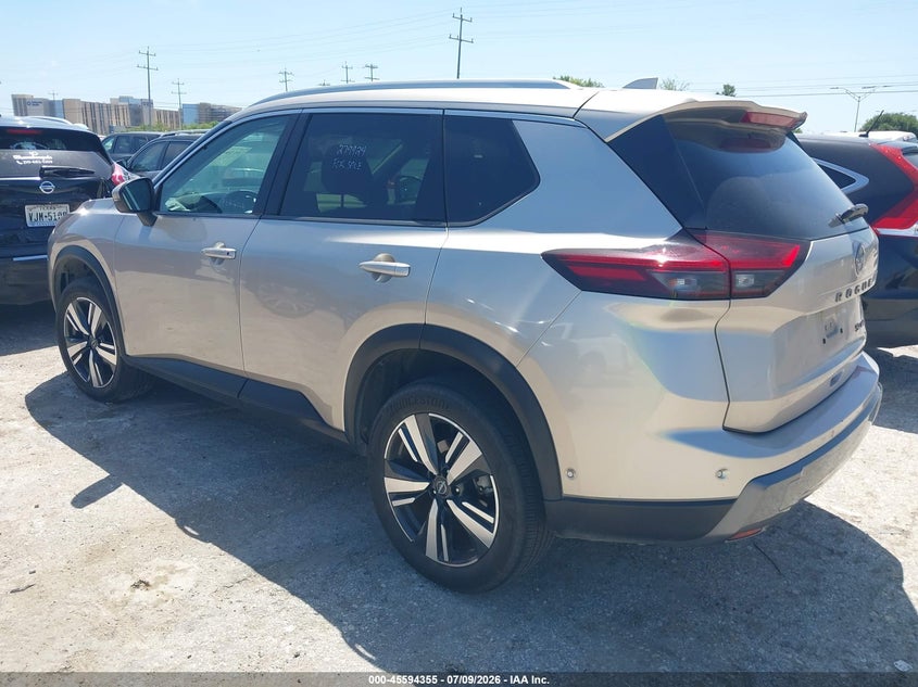 2024 Nissan Rogue VIN JN8BT3CB5RW172523 IAAI salvage auction — RIGHT REAR, Enterprise Vehicles Clear Only (Texas), sold $13,100 on 2026-07-13 (photo 3)