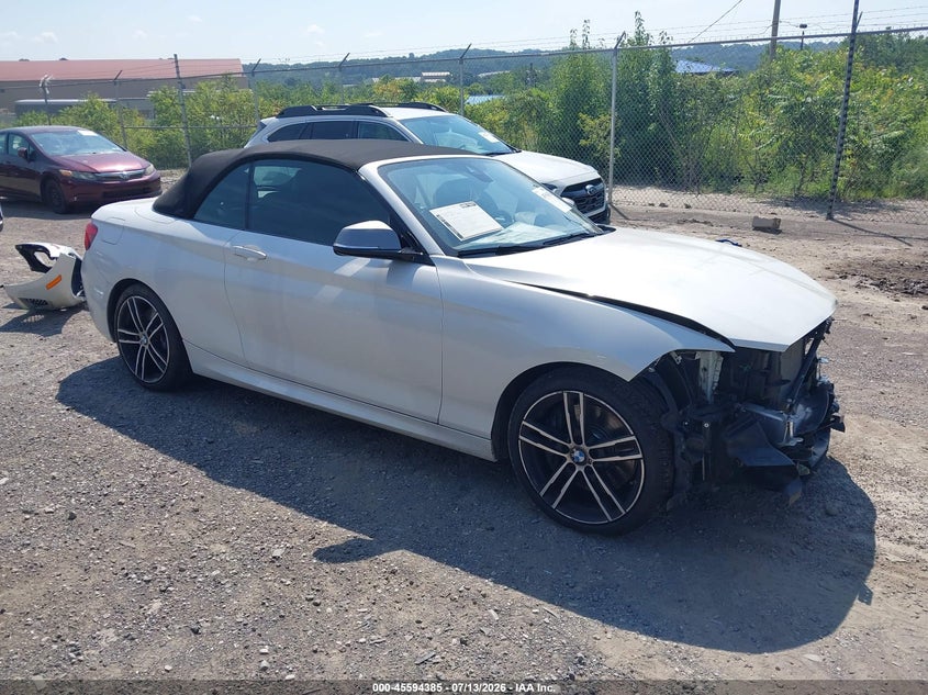 2019 BMW 2er VIN WBA2N3C51K7D61590 IAAI salvage auction — FRONT END, Salvage (Pennsylvania), sold $8,700 on 2026-07-28 (photo 1)
