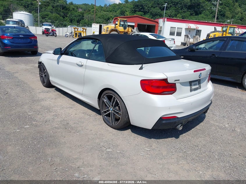 2019 BMW 2er VIN WBA2N3C51K7D61590 IAAI salvage auction — FRONT END, Salvage (Pennsylvania), sold $8,700 on 2026-07-28 (photo 3)
