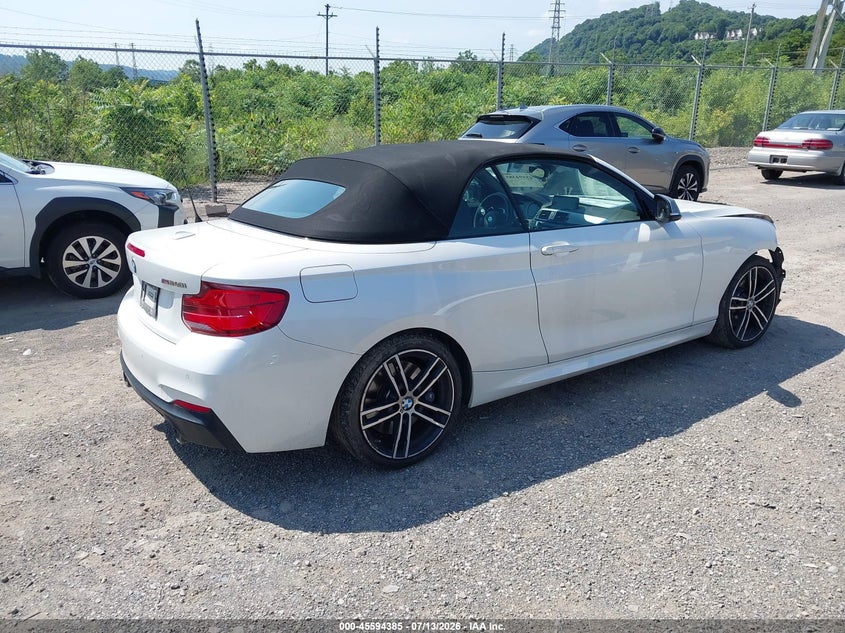2019 BMW 2er VIN WBA2N3C51K7D61590 IAAI salvage auction — FRONT END, Salvage (Pennsylvania), sold $8,700 on 2026-07-28 (photo 4)