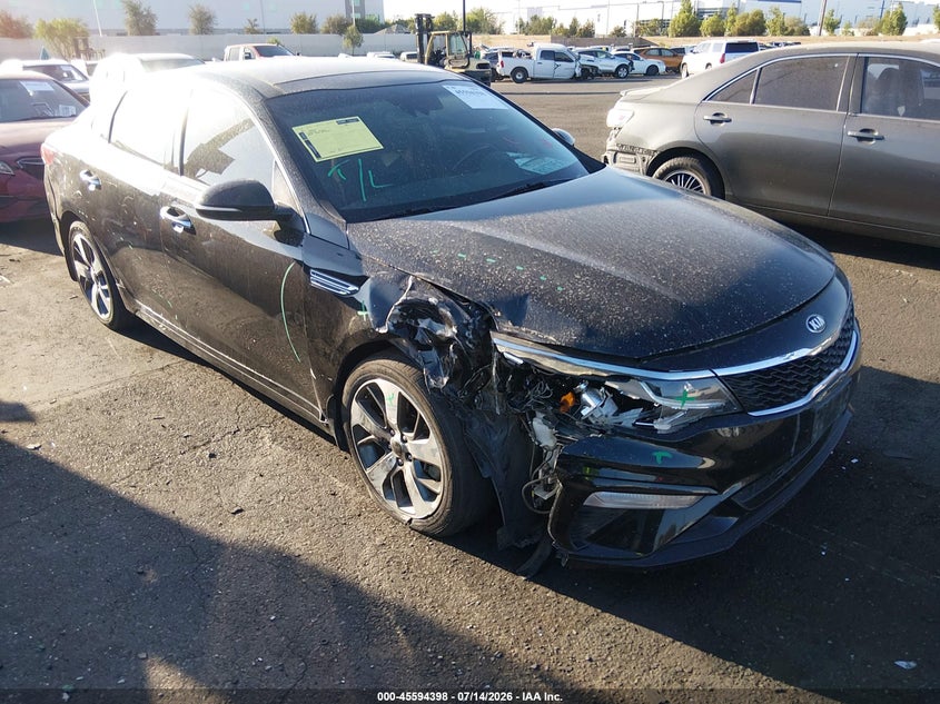 2019 Kia Optima VIN 5XXGT4L31KG330248 IAAI salvage auction — RIGHT FRONT, Salvage Certificate (California), sold $1,950 on 2026-07-31 (photo 1)