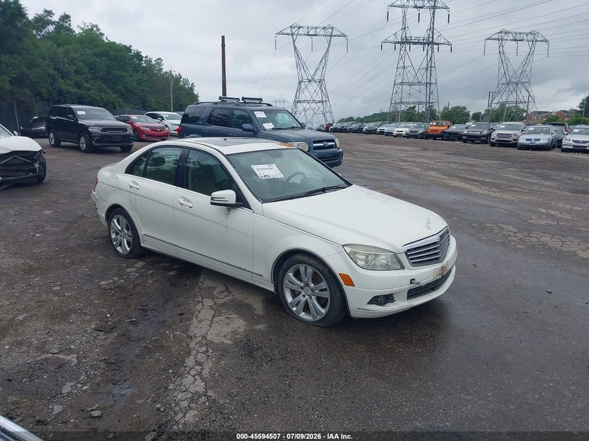 2010 Mercedes-benz C class VIN WDDGF8BB9AF458263 IAAI salvage auction — REAR END, Salvage (Pennsylvania), sold $400 on 2026-07-24 (photo 1)