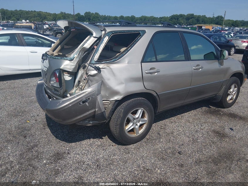 2003 Lexus Rx VIN JTJHF10UX30308787 IAAI salvage auction — UNKNOWN, Salvage - Greater Than 75% (Maryland), sold $325 on 2026-07-24 (photo 4)
