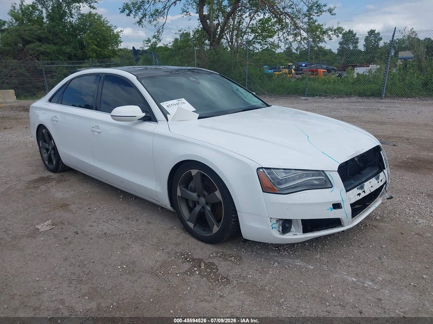 2011 Audi A8 VIN WAURVAFD6BN011838 IAAI salvage auction — FRONT END, Junk Bill Of Sale Mv2459 (Wisconsin), sold $425 on 2026-07-28 (photo 1)