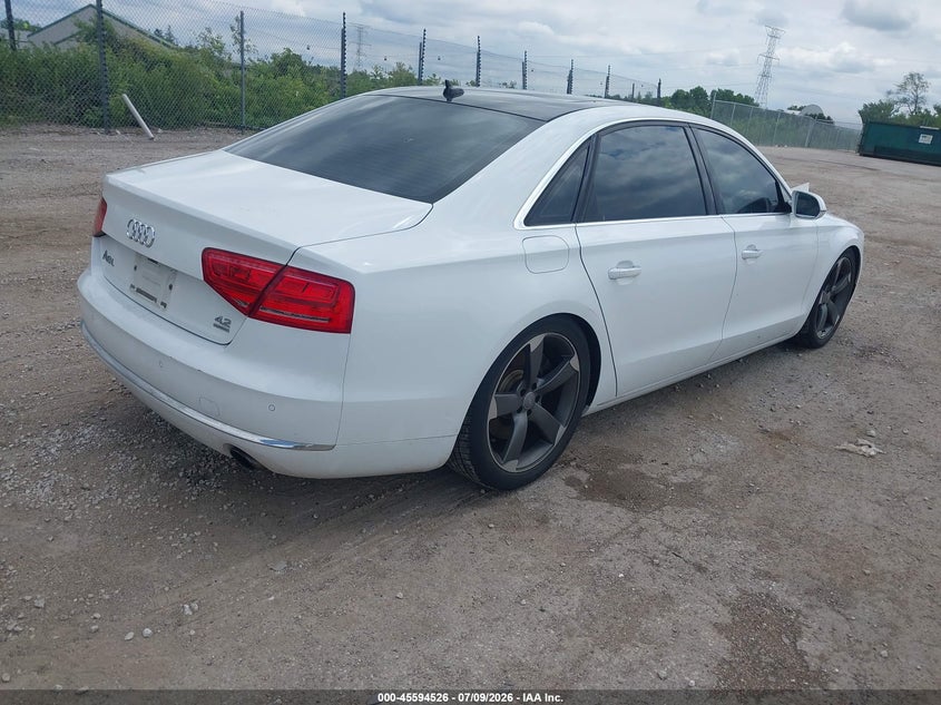 2011 Audi A8 VIN WAURVAFD6BN011838 IAAI salvage auction — FRONT END, Junk Bill Of Sale Mv2459 (Wisconsin), sold $425 on 2026-07-28 (photo 4)
