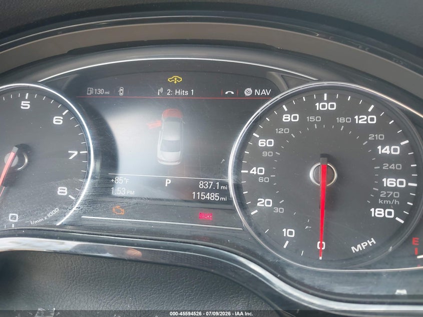 2011 Audi A8 VIN WAURVAFD6BN011838 IAAI salvage auction — FRONT END, Junk Bill Of Sale Mv2459 (Wisconsin), sold $425 on 2026-07-28 (photo 7)