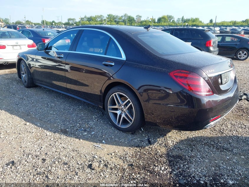 2019 Mercedes-benz S-klasse VIN WDDUG8GB5KA444805 IAAI salvage auction — FRONT END, Salvage (Illinois), sold $14,100 on 2026-08-07 (photo 3)
