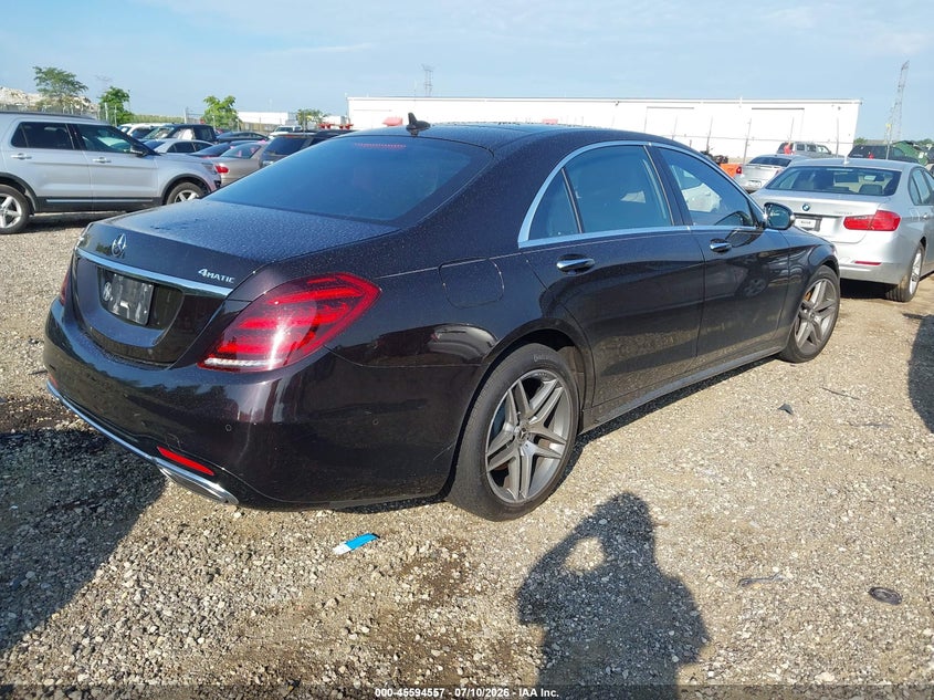 2019 Mercedes-benz S-klasse VIN WDDUG8GB5KA444805 IAAI salvage auction — FRONT END, Salvage (Illinois), sold $14,100 on 2026-08-07 (photo 4)