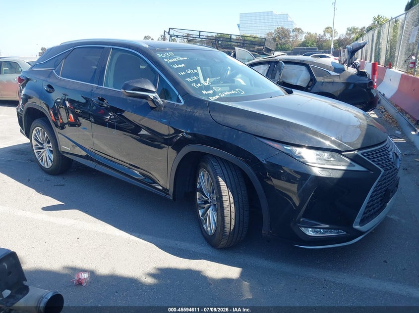2020 Lexus Rx VIN 2T2JGMDA4LC051095 IAAI salvage auction — LEFT SIDE, Salvage (California), sold $16,600 on 2026-07-30 (photo 1)