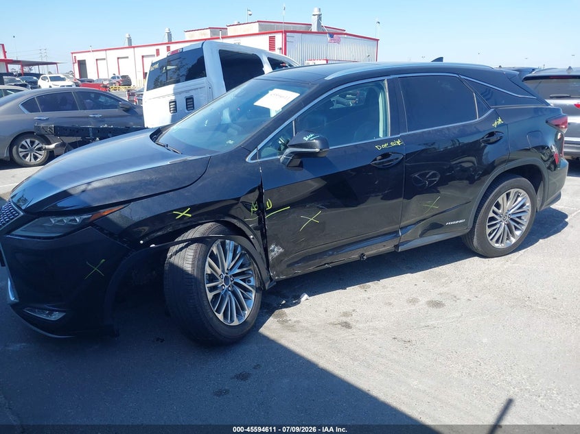 2020 Lexus Rx VIN 2T2JGMDA4LC051095 IAAI salvage auction — LEFT SIDE, Salvage (California), sold $16,600 on 2026-07-30 (photo 2)