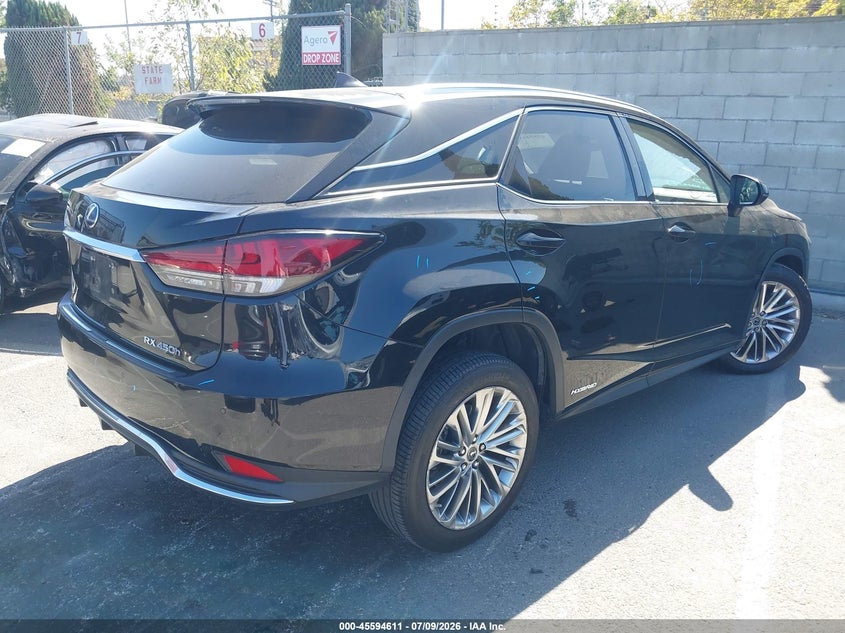 2020 Lexus Rx VIN 2T2JGMDA4LC051095 IAAI salvage auction — LEFT SIDE, Salvage (California), sold $16,600 on 2026-07-30 (photo 4)