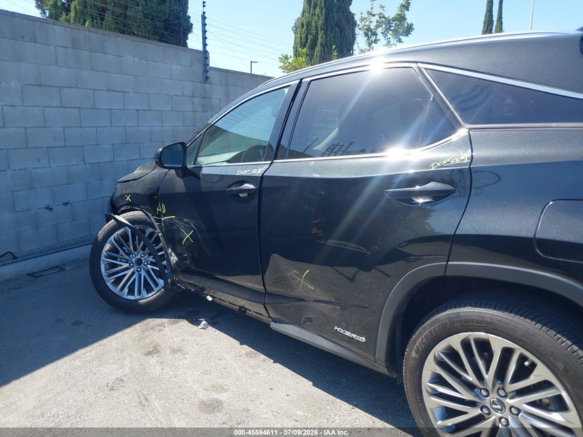 2020 Lexus Rx VIN 2T2JGMDA4LC051095 IAAI salvage auction — LEFT SIDE, Salvage (California), sold $16,600 on 2026-07-30 (photo 6)