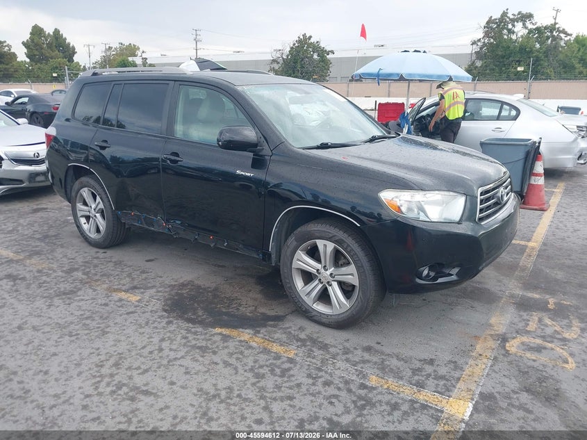 2008 Toyota Highlander VIN JTEES43A682049971 IAAI salvage auction — RIGHT SIDE, Salvage (California), sold $900 on 2026-07-29 (photo 1)
