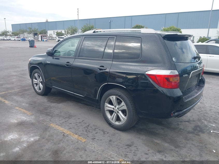 2008 Toyota Highlander VIN JTEES43A682049971 IAAI salvage auction — RIGHT SIDE, Salvage (California), sold $900 on 2026-07-29 (photo 3)