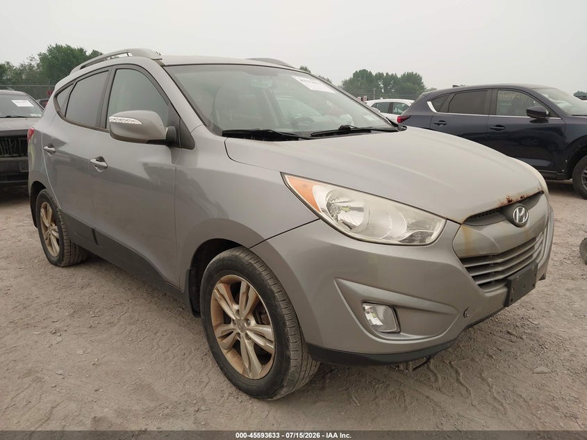 2013 Hyundai Tucson VIN KM8JUCAC6DU762259 IAAI salvage auction — NORMAL WEAR, Clear (New York), sold $375 on 2026-07-23 (photo 1)