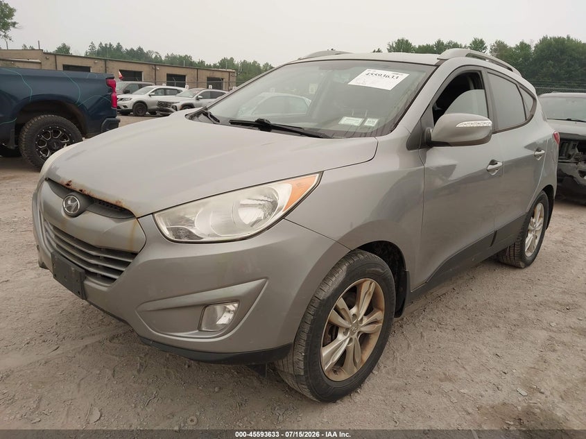 2013 Hyundai Tucson VIN KM8JUCAC6DU762259 IAAI salvage auction — NORMAL WEAR, Clear (New York), sold $375 on 2026-07-23 (photo 2)