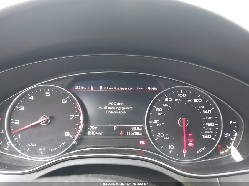 2016 Audi A6 VIN WAUFGAFC5GN018193 IAAI salvage auction — FRONT END, Wait Title, sold $2,850 on 2026-08-24 (photo 7)