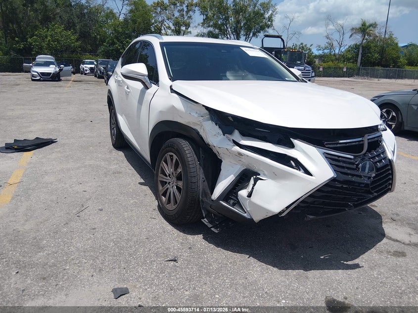 2019 Lexus Nx VIN JTJBJRBZ6K2100372 IAAI salvage auction — FRONT END, Rebuildable (Florida), sold $7,000 on 2026-07-23 (photo 1)