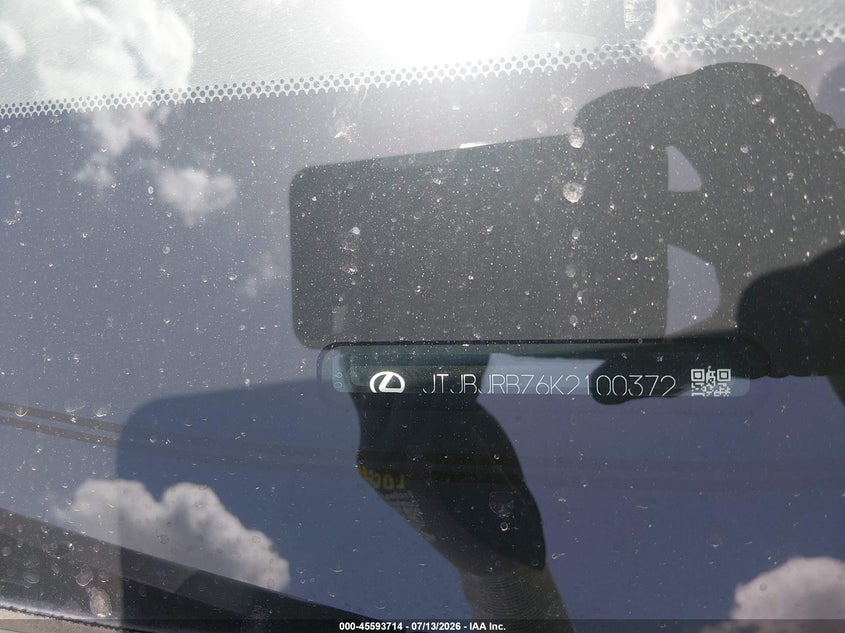 2019 Lexus Nx VIN JTJBJRBZ6K2100372 IAAI salvage auction — FRONT END, Rebuildable (Florida), sold $7,000 on 2026-07-23 (photo 9)