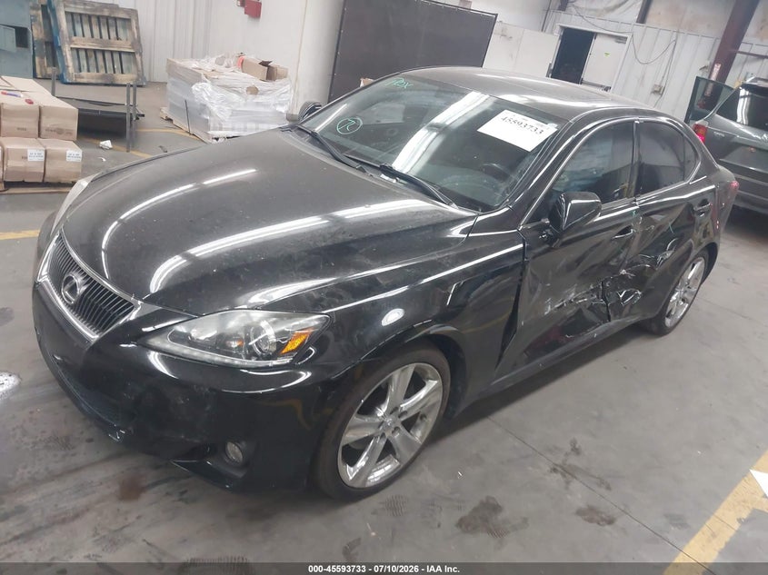 2013 Lexus Is VIN JTHBF5C25D5188006 IAAI salvage auction — LEFT SIDE, Salvage Title, sold $2,800 on 2026-08-02 (photo 2)