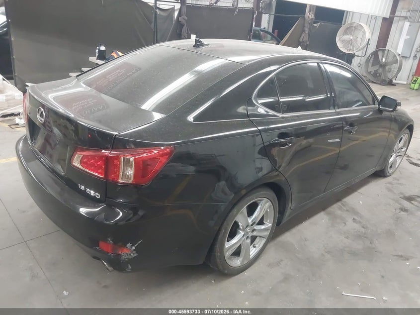 2013 Lexus Is VIN JTHBF5C25D5188006 IAAI salvage auction — LEFT SIDE, Salvage Title, sold $2,800 on 2026-08-02 (photo 4)