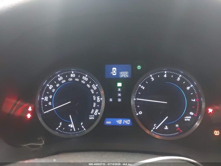 2013 Lexus Is VIN JTHBF5C25D5188006 IAAI salvage auction — LEFT SIDE, Salvage Title, sold $2,800 on 2026-08-02 (photo 7)