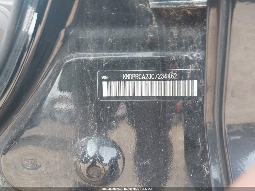 2012 Kia Sportage VIN KNDPBCA23C7234462 IAAI salvage auction — SIDE, Salvage (Iowa), sold $1,050 on 2026-07-29 (photo 9)