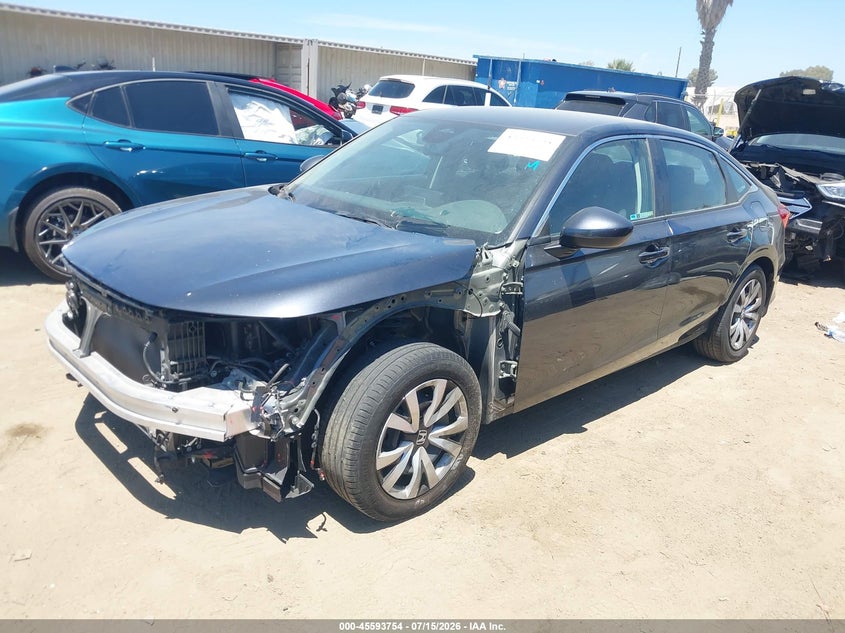 2023 Honda Civic VIN 2HGFE2F24PH562846 IAAI salvage auction — FRONT END, Salvage Title, sold $7,800 on 2026-08-22 (photo 2)