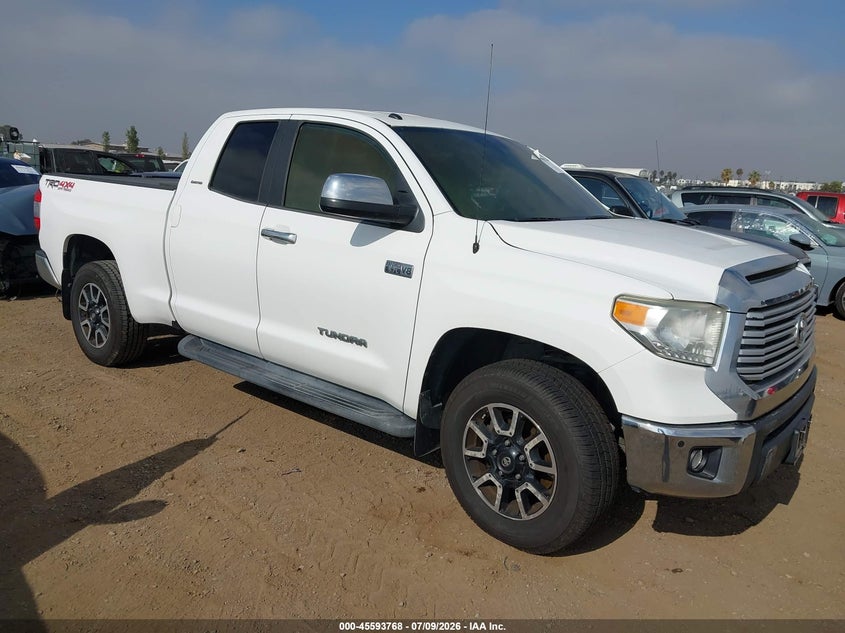 2014 Toyota Tundra VIN 5TFBY5F15EX364699 IAAI salvage auction — Burn Interior, Salvage (California), sold $9,000 on 2026-07-31 (photo 1)