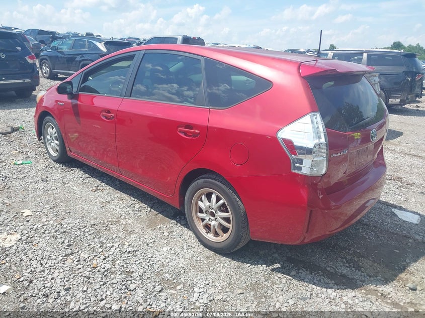 2014 Toyota Prius v VIN JTDZN3EU9EJ002384 IAAI salvage auction — NORMAL WEAR, Clear (Tennessee), sold $3,300 on 2026-07-16 (photo 3)