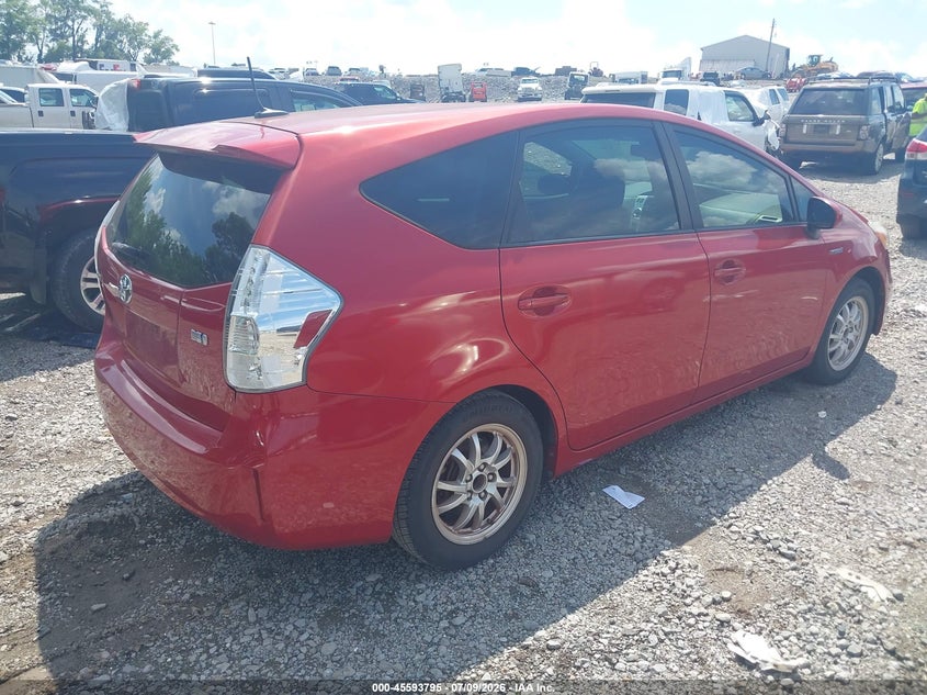 2014 Toyota Prius v VIN JTDZN3EU9EJ002384 IAAI salvage auction — NORMAL WEAR, Clear (Tennessee), sold $3,300 on 2026-07-16 (photo 4)