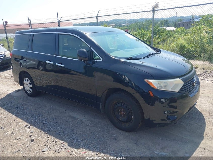 2013 Nissan Quest VIN JN8AE2KP8D9070587 IAAI salvage auction — NORMAL WEAR, Clear (Pennsylvania), sold $400 on 2026-07-28 (photo 1)