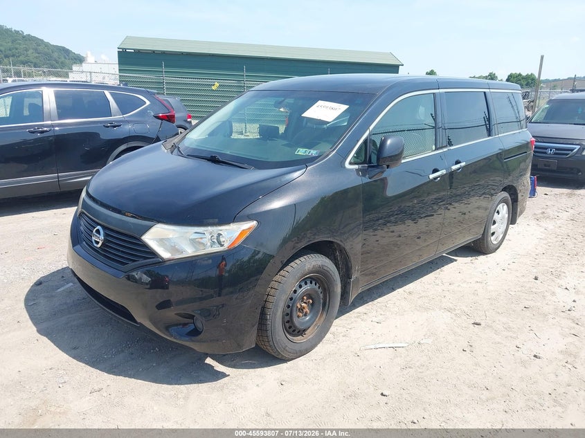 2013 Nissan Quest VIN JN8AE2KP8D9070587 IAAI salvage auction — NORMAL WEAR, Clear (Pennsylvania), sold $400 on 2026-07-28 (photo 2)