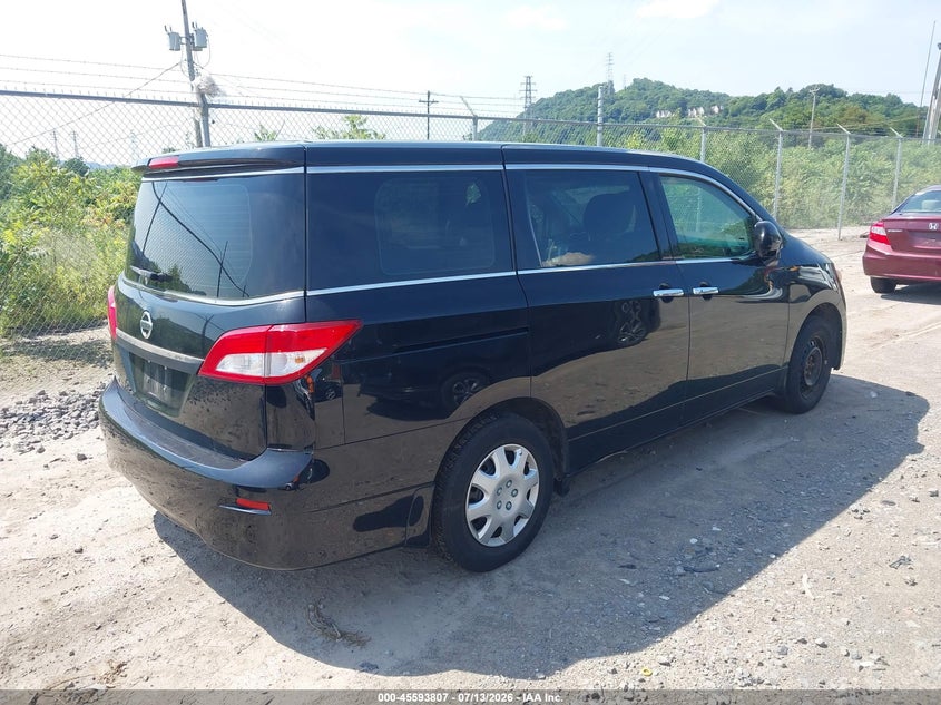 2013 Nissan Quest VIN JN8AE2KP8D9070587 IAAI salvage auction — NORMAL WEAR, Clear (Pennsylvania), sold $400 on 2026-07-28 (photo 4)