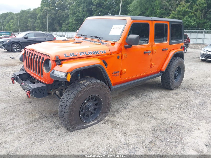 2018 Jeep Wrangler / VIN 1C4HJXDN6JW196863 IAAI salvage auction — FRONT END, Salvage (Idaho), sold $7,300 on 2026-07-29 (photo 2)