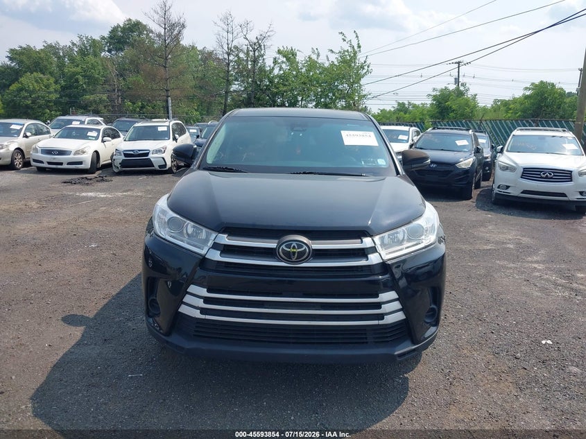 2018 Toyota Highlander VIN 5TDBZRFH2JS825908 IAAI salvage auction — FRONT END, Clear (New York), sold $3,350 on 2026-07-29 (photo 6)
