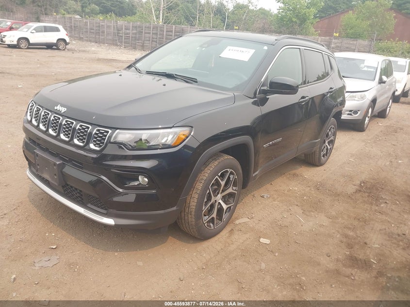2024 Jeep Compass VIN 3C4NJDCN3RT162867 IAAI salvage auction — REAR END, Salvage Title, sold $6,200 on 2026-07-29 (photo 2)