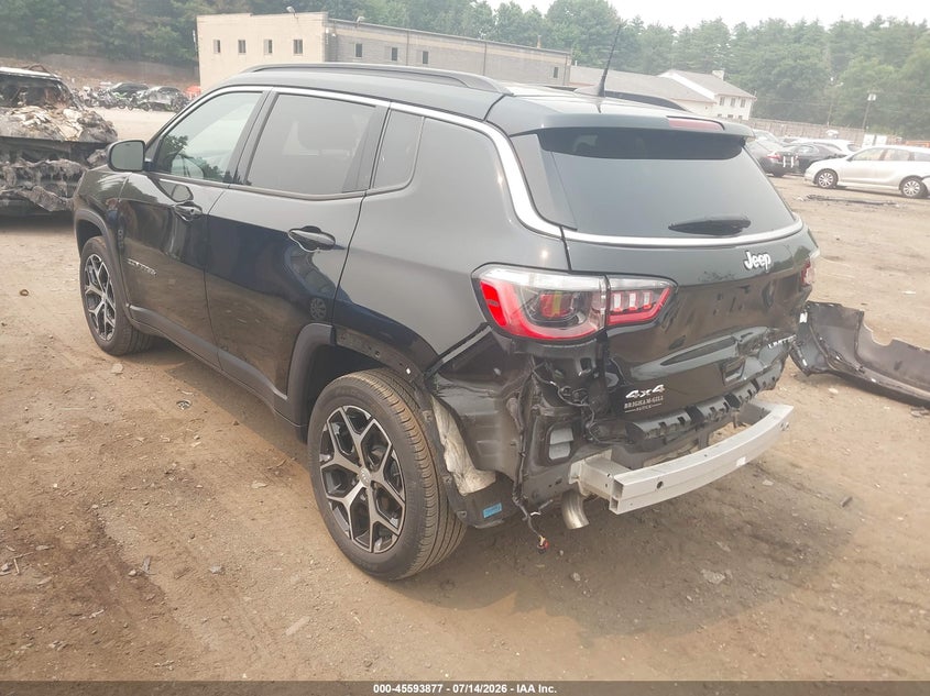 2024 Jeep Compass VIN 3C4NJDCN3RT162867 IAAI salvage auction — REAR END, Salvage Title, sold $6,200 on 2026-07-29 (photo 3)
