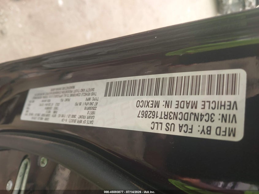 2024 Jeep Compass VIN 3C4NJDCN3RT162867 IAAI salvage auction — REAR END, Salvage Title, sold $6,200 on 2026-07-29 (photo 9)