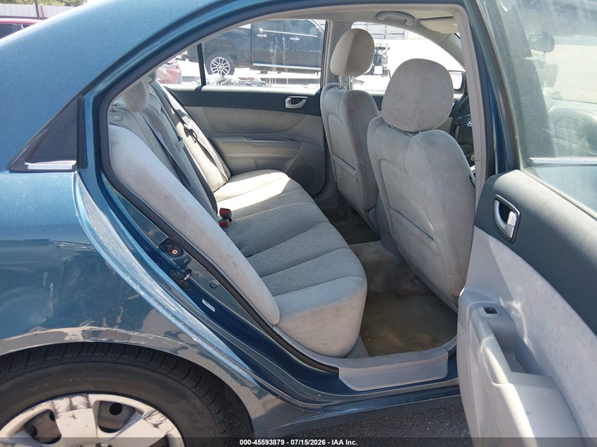 2007 Hyundai Sonata VIN 5NPET46C17H229743 IAAI salvage auction — NORMAL WEAR, Clear (Colorado), sold $150 on 2026-07-29 (photo 8)
