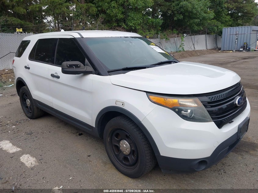 2014 Ford Police interceptor utility VIN 1FM5K8AR4EGC60603 — IAAI salvage auction photo