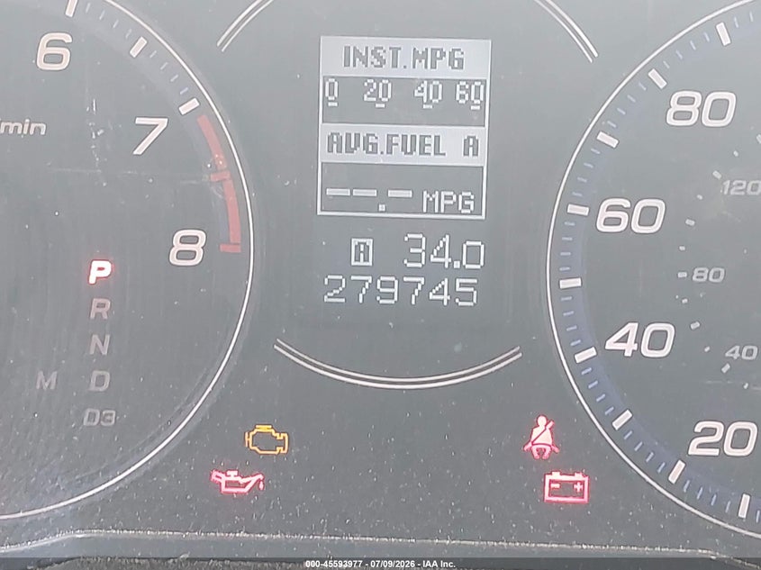 2007 Acura Tsx VIN JH4CL96927C019266 IAAI salvage auction — NORMAL WEAR, Repossession Paperwork (Georgia), sold $250 on 2026-07-28 (photo 7)