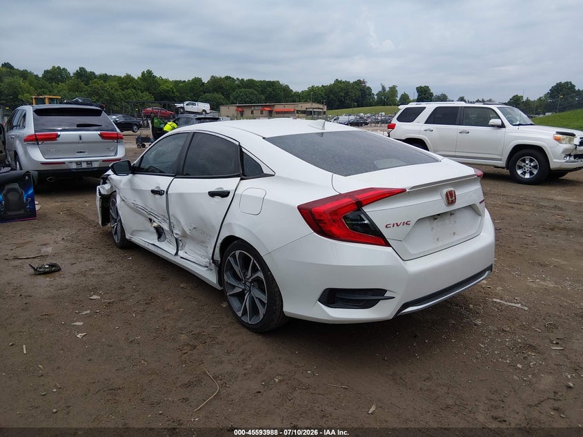 2019 Honda Civic VIN JHMFC1F98KX000348 IAAI salvage auction — SIDE, Salvage (Tennessee), sold $4,050 on 2026-07-31 (photo 3)