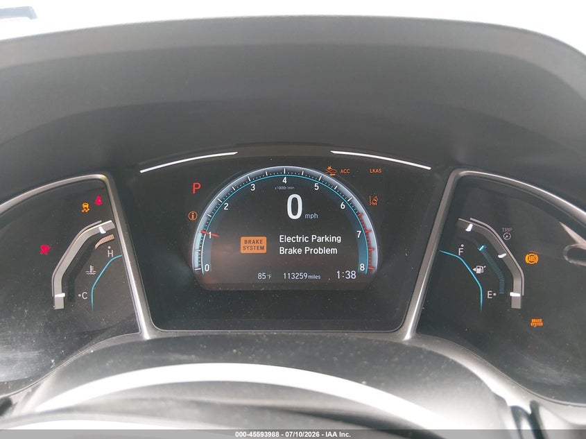2019 Honda Civic VIN JHMFC1F98KX000348 IAAI salvage auction — SIDE, Salvage (Tennessee), sold $4,050 on 2026-07-31 (photo 7)