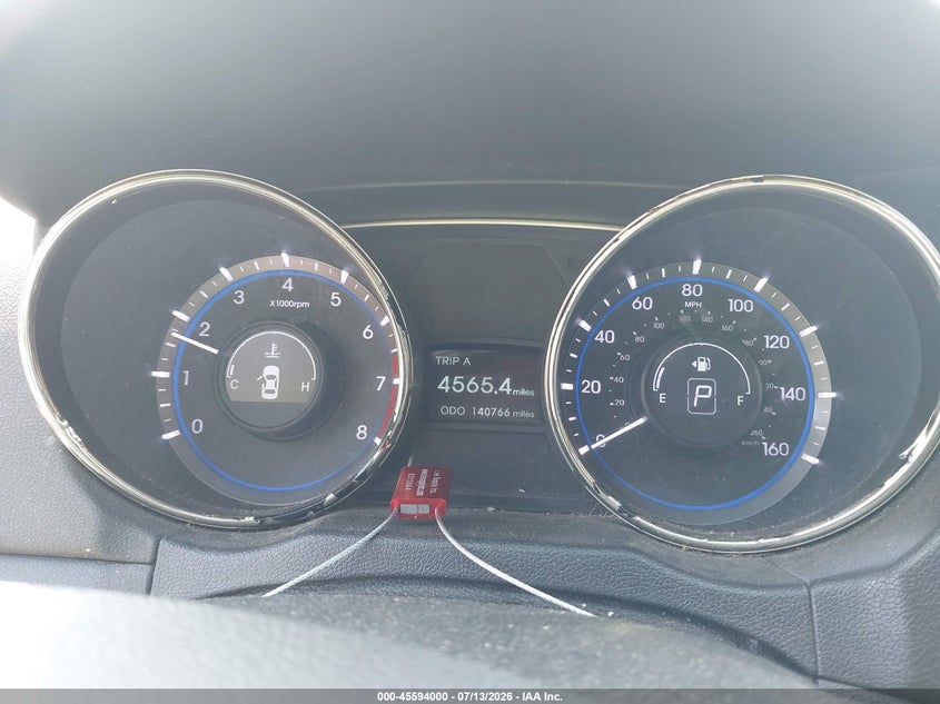 2013 Hyundai Sonata VIN 5NPEC4AB7DH741128 IAAI salvage auction — NORMAL WEAR, Original (Ohio), sold $300 on 2026-07-27 (photo 7)