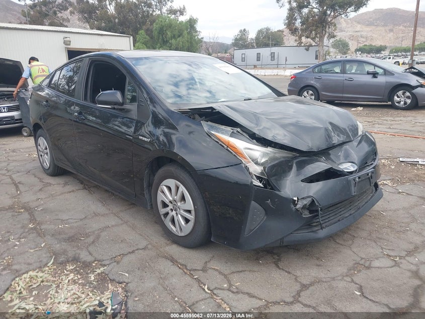 2017 Toyota Prius VIN JTDKBRFUXH3057222 IAAI salvage auction — FRONT & REAR, Salvage (California), sold $1,300 on 2026-07-17 (photo 1)