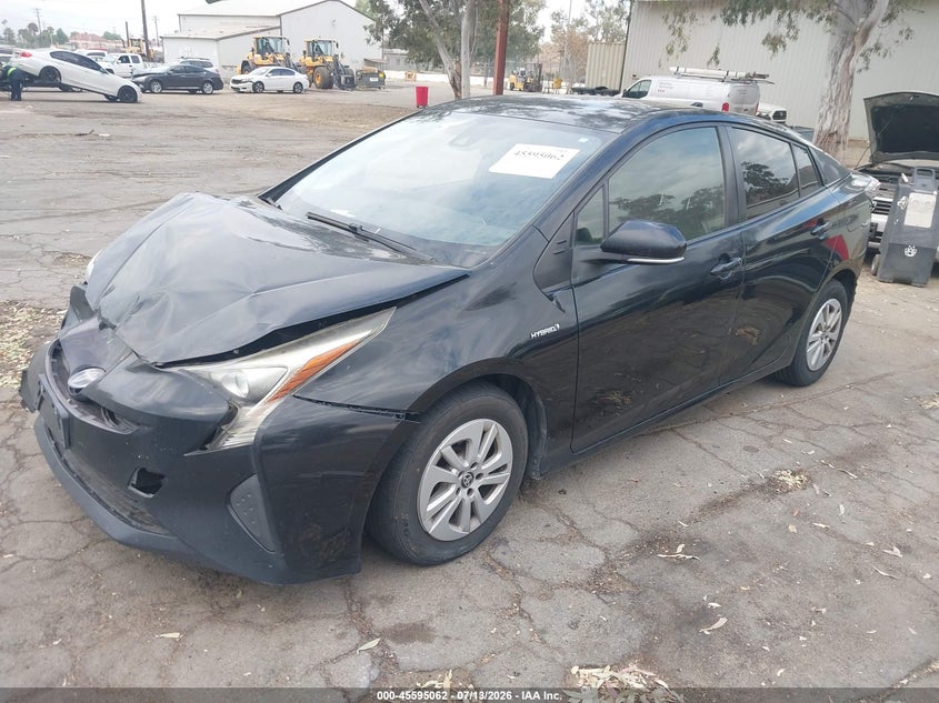 2017 Toyota Prius VIN JTDKBRFUXH3057222 IAAI salvage auction — FRONT & REAR, Salvage (California), sold $1,300 on 2026-07-17 (photo 2)