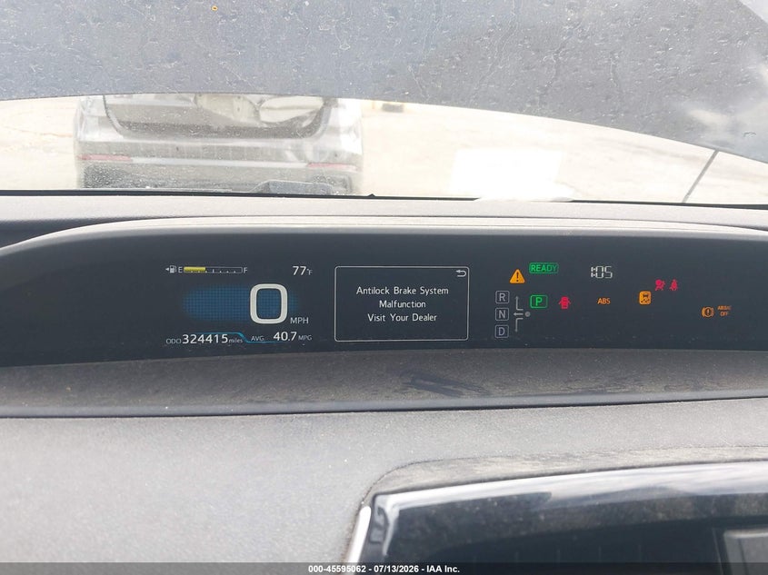 2017 Toyota Prius VIN JTDKBRFUXH3057222 IAAI salvage auction — FRONT & REAR, Salvage (California), sold $1,300 on 2026-07-17 (photo 7)