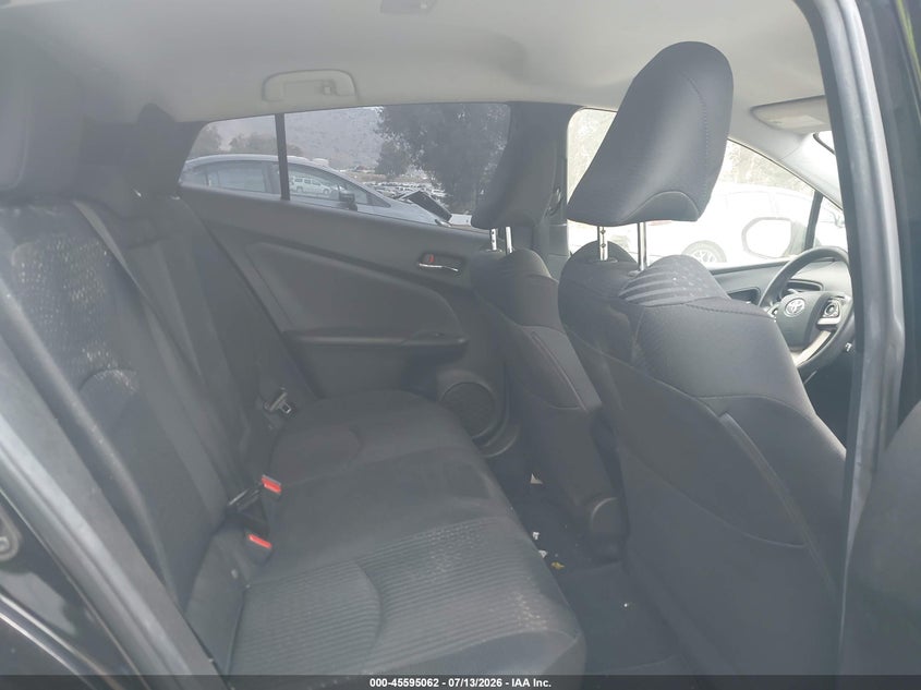 2017 Toyota Prius VIN JTDKBRFUXH3057222 IAAI salvage auction — FRONT & REAR, Salvage (California), sold $1,300 on 2026-07-17 (photo 8)